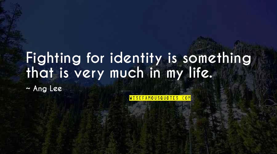 Motorization Drapes Quotes By Ang Lee: Fighting for identity is something that is very