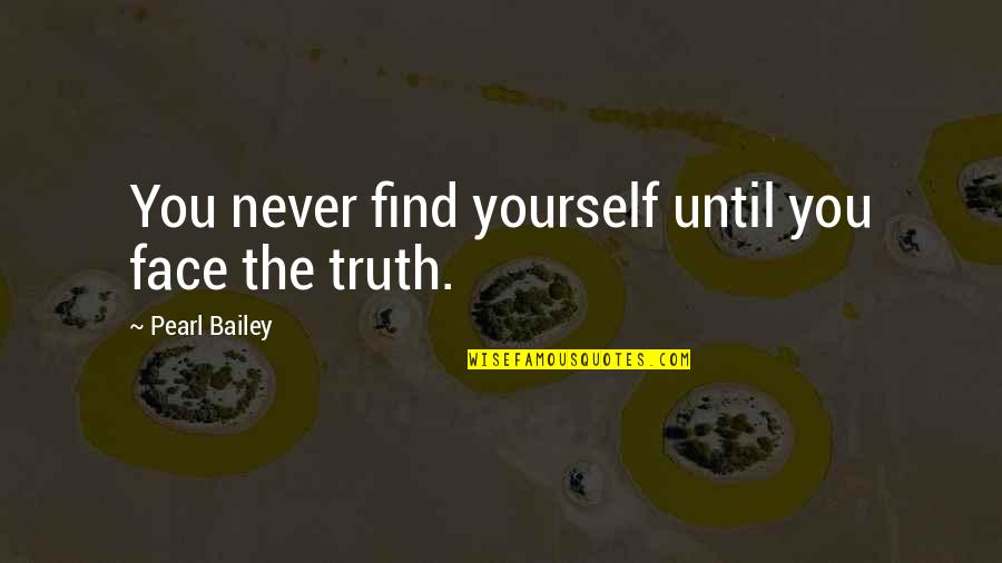Mottling Of Feet Quotes By Pearl Bailey: You never find yourself until you face the Mottling Of Feet Quotes By Pearl Bailey: You never find yourself until you face the