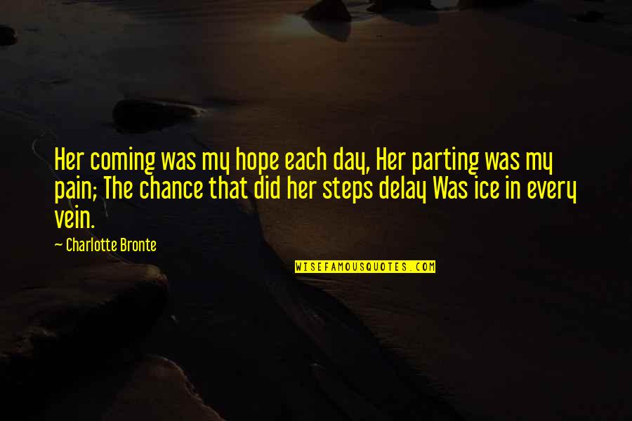 Moulard Duck Quotes By Charlotte Bronte: Her coming was my hope each day, Her Moulard Duck Quotes By Charlotte Bronte: Her coming was my hope each day, Her