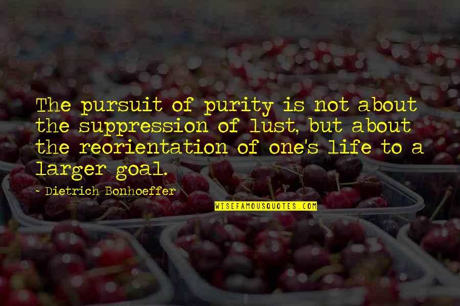 Moumoune Quotes By Dietrich Bonhoeffer: The pursuit of purity is not about the Moumoune Quotes By Dietrich Bonhoeffer: The pursuit of purity is not about the