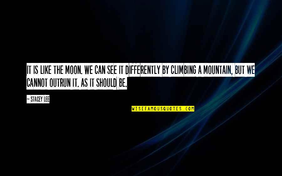 Mountain Climbing Quotes By Stacey Lee: It is like the moon. We can see