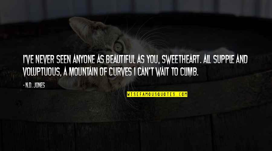 Mountain Of Quotes By N.D. Jones: I've never seen anyone as beautiful as you, Mountain Of Quotes By N.D. Jones: I've never seen anyone as beautiful as you,
