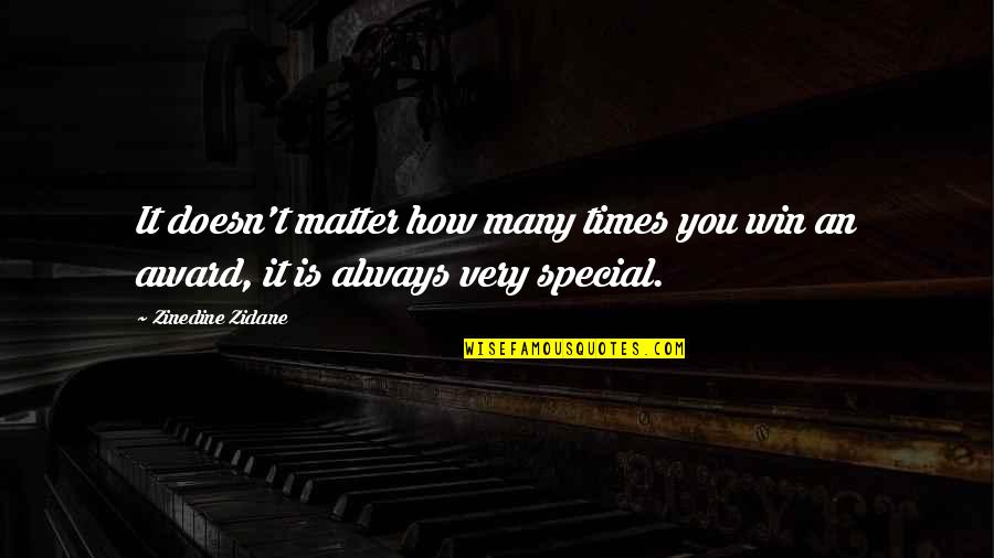 Mountain Philosophy Quotes By Zinedine Zidane: It doesn't matter how many times you win