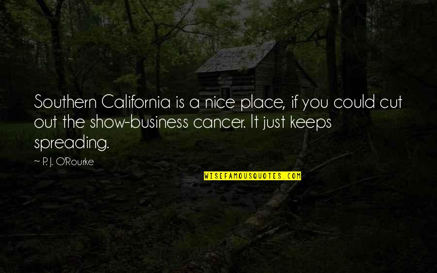 Mountaineers Are Always Free Quotes By P. J. O'Rourke: Southern California is a nice place, if you