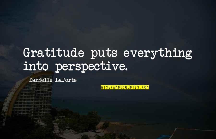 Mountains Funny Quotes By Danielle LaPorte: Gratitude puts everything into perspective.