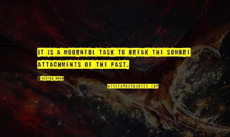 Mournful Quotes By Victor Hugo: It is a mournful task to break the