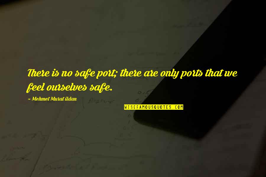 Moustache And Beard Quotes By Mehmet Murat Ildan: There is no safe port; there are only