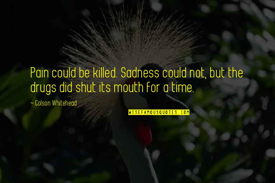 Mouth Pain Quotes By Colson Whitehead: Pain could be killed. Sadness could not, but