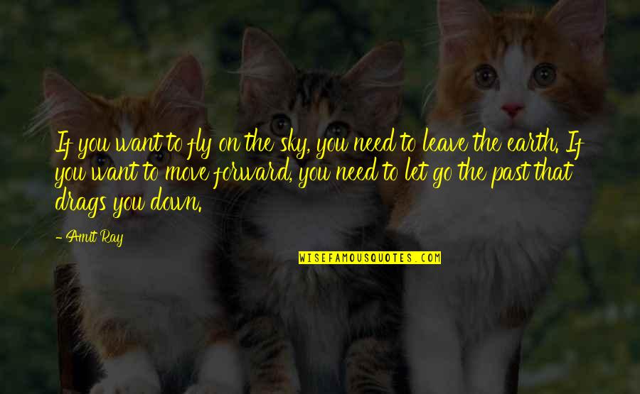 Move On And Letting Go Quotes By Amit Ray: If you want to fly on the sky,