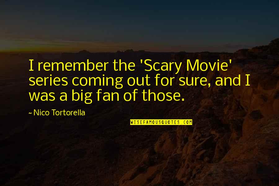 Movie And Series Quotes By Nico Tortorella: I remember the 'Scary Movie' series coming out