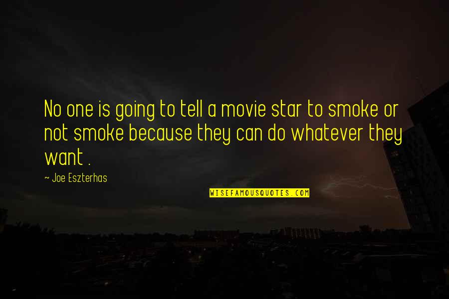 Movie Stars Quotes By Joe Eszterhas: No one is going to tell a movie