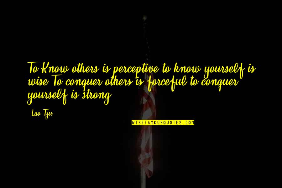 Movie The Edge Quotes By Lao-Tzu: To Know others is perceptive,to know yourself is