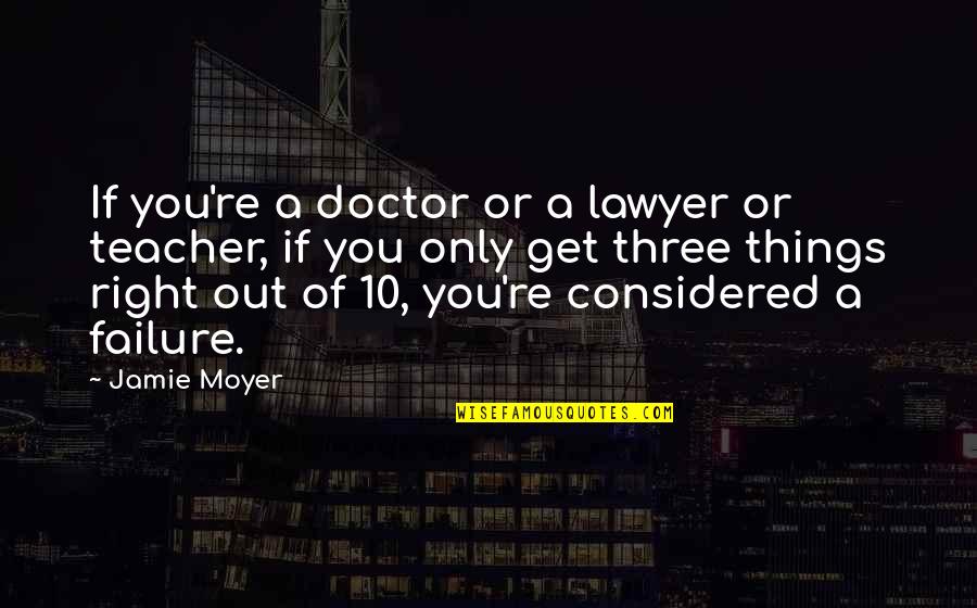 Moyer Quotes By Jamie Moyer: If you're a doctor or a lawyer or