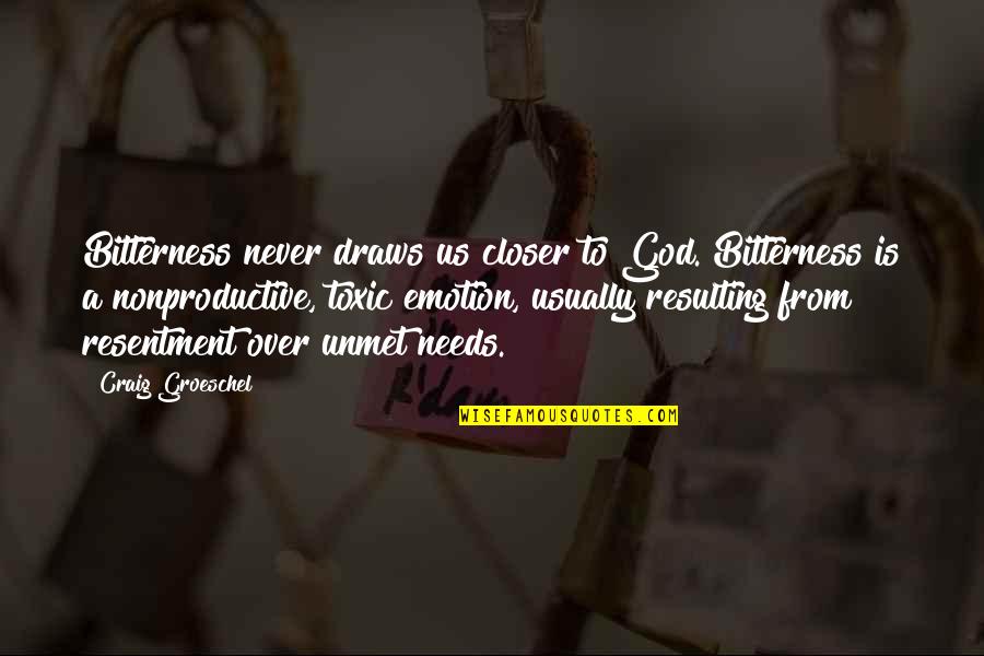 Mozzie Fox Quotes By Craig Groeschel: Bitterness never draws us closer to God. Bitterness Mozzie Fox Quotes By Craig Groeschel: Bitterness never draws us closer to God. Bitterness
