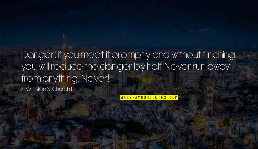 Mozzones Quotes By Winston S. Churchill: Danger: if you meet it promptly and without