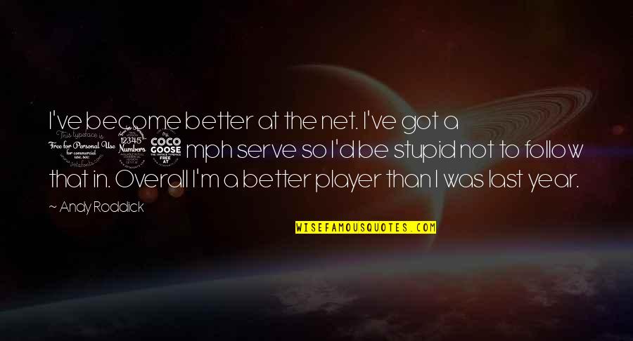 Mph Quotes By Andy Roddick: I've become better at the net. I've got