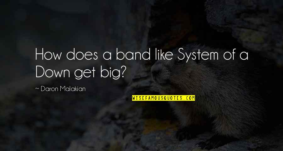 Mr Big Band Quotes By Daron Malakian: How does a band like System of a