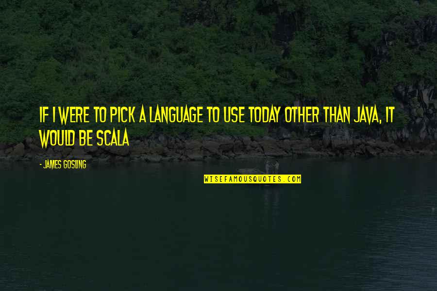 Mr Deeds Murph Quotes By James Gosling: If I were to pick a language to