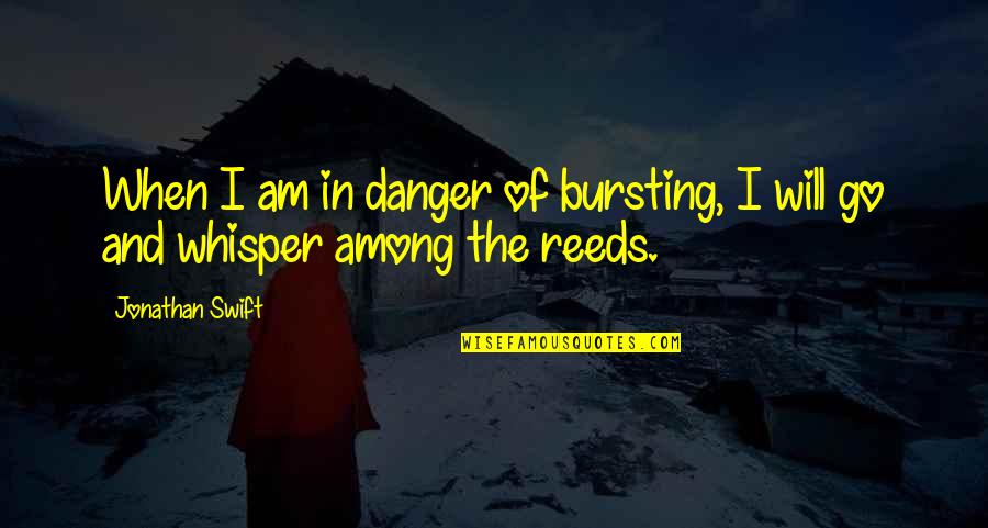 Mr Fresher Quotes By Jonathan Swift: When I am in danger of bursting, I