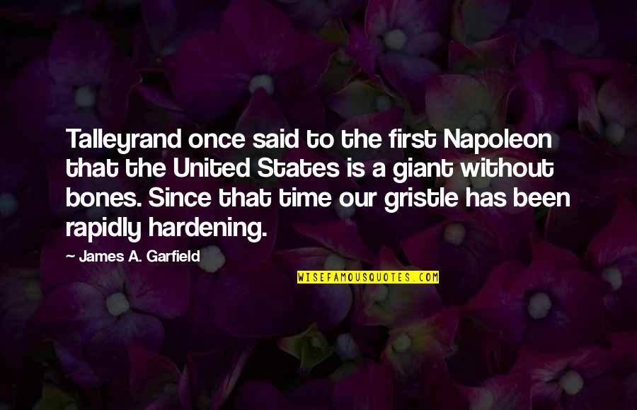 Mr Gristle Quotes By James A. Garfield: Talleyrand once said to the first Napoleon that