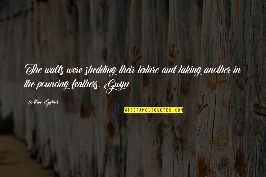 Mr Gwyn Quotes By Alan Garner: The walls were shedding their texture and taking Mr Gwyn Quotes By Alan Garner: The walls were shedding their texture and taking