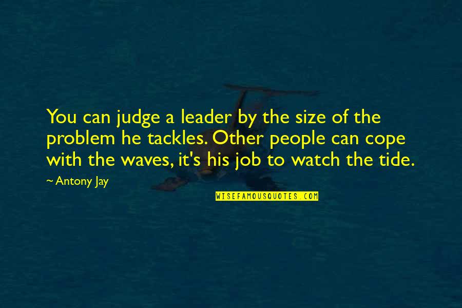 Mr Jellybean Quotes By Antony Jay: You can judge a leader by the size
