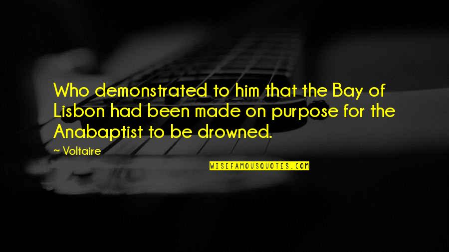 Mr Lisbon Quotes By Voltaire: Who demonstrated to him that the Bay of Mr Lisbon Quotes By Voltaire: Who demonstrated to him that the Bay of