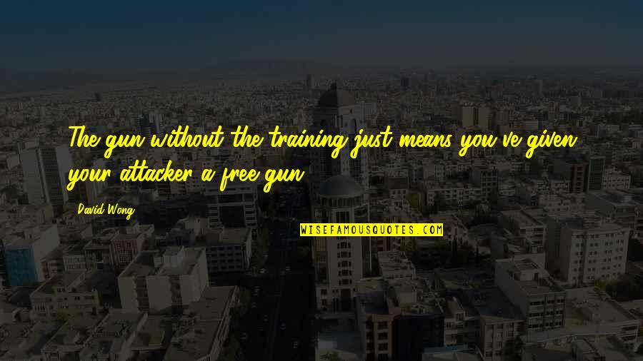 Mr Wong Quotes By David Wong: The gun without the training just means you've