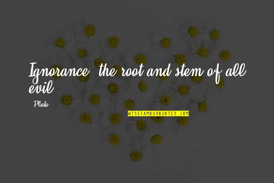 Mrs Dalloway Perfect Hostess Quotes By Plato: Ignorance, the root and stem of all evil.
