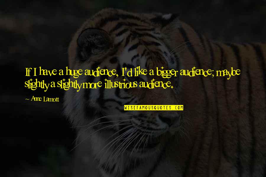 Mrugala Maciej Quotes By Anne Lamott: If I have a huge audience, I'd like