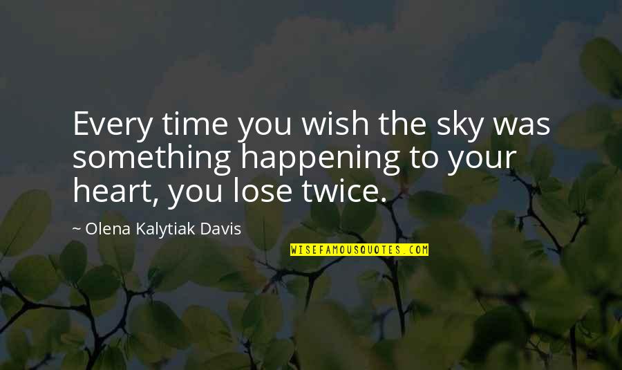 Msnap Quest Quotes By Olena Kalytiak Davis: Every time you wish the sky was something