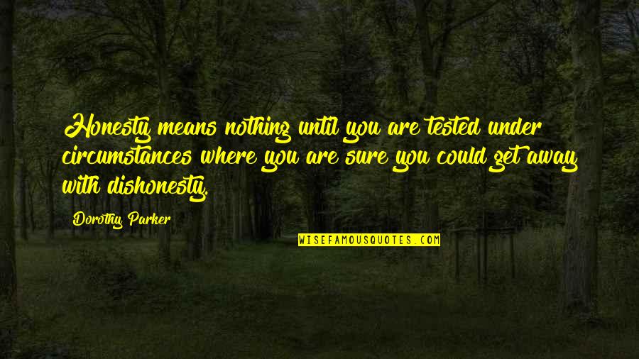 Mtb Motivational Quotes By Dorothy Parker: Honesty means nothing until you are tested under Mtb Motivational Quotes By Dorothy Parker: Honesty means nothing until you are tested under