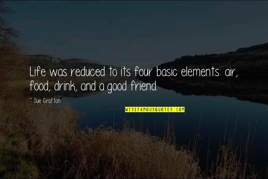 Muallem Nabil Quotes By Sue Grafton: Life was reduced to its four basic elements: