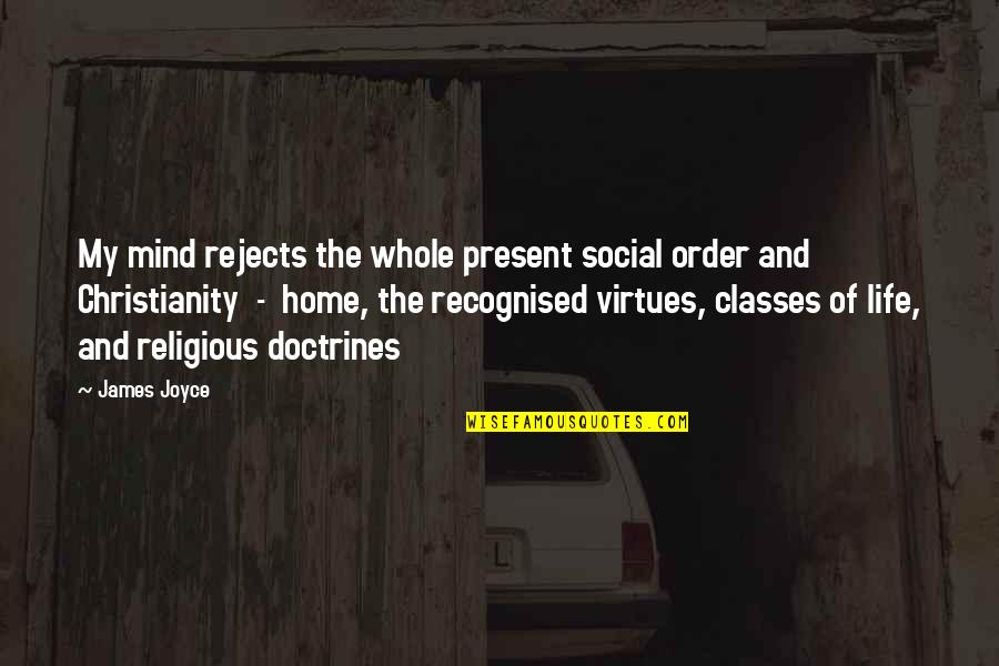 Muayad Abbas Quotes By James Joyce: My mind rejects the whole present social order