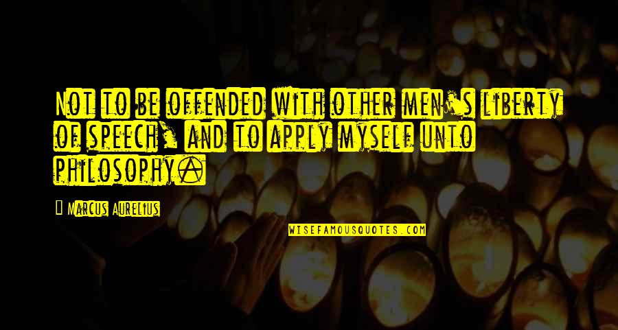 Muchedumbre Gran Quotes By Marcus Aurelius: Not to be offended with other men's liberty Muchedumbre Gran Quotes By Marcus Aurelius: Not to be offended with other men's liberty