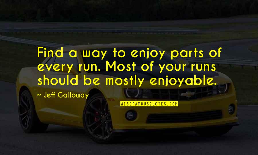 Mudder Race Quotes By Jeff Galloway: Find a way to enjoy parts of every Mudder Race Quotes By Jeff Galloway: Find a way to enjoy parts of every