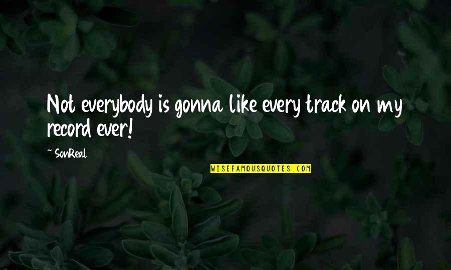 Mudracks Quotes By SonReal: Not everybody is gonna like every track on
