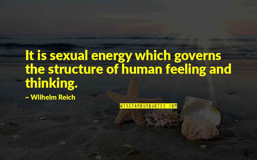 Muffling Quotes By Wilhelm Reich: It is sexual energy which governs the structure