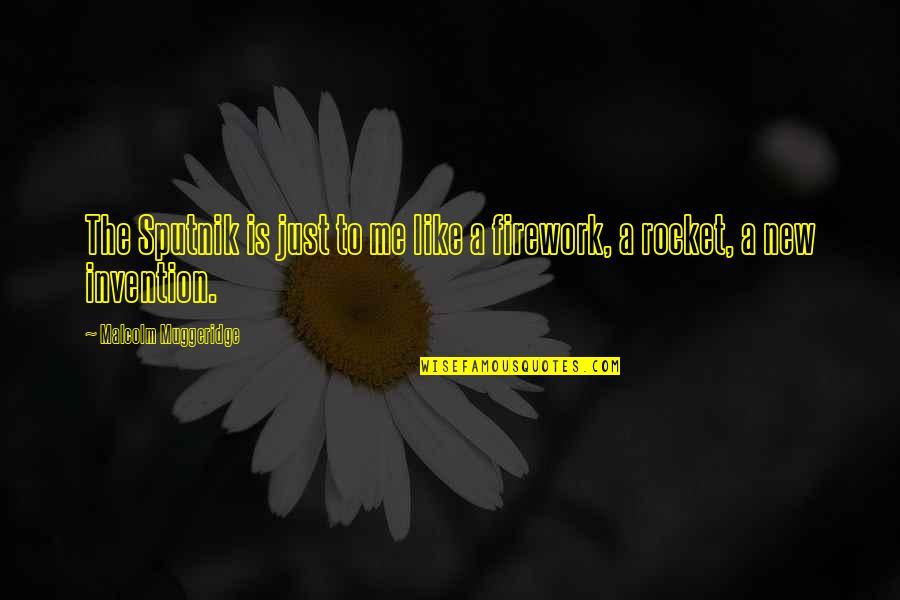 Muggeridge Quotes By Malcolm Muggeridge: The Sputnik is just to me like a