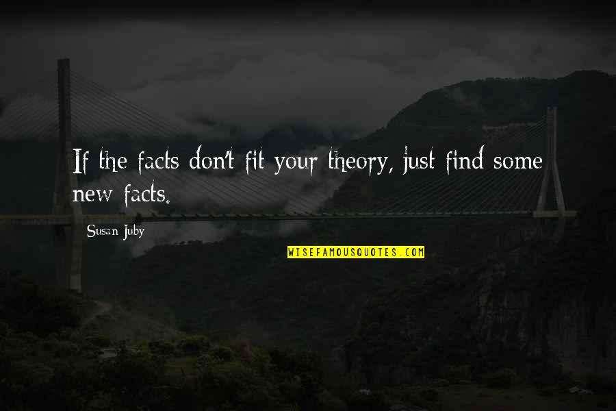 Muhammad Ali Boxer Famous Quotes By Susan Juby: If the facts don't fit your theory, just