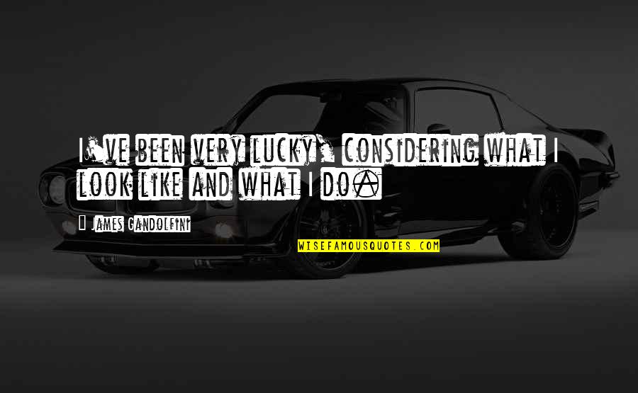 Muhammad Pbuh Quotes Quotes By James Gandolfini: I've been very lucky, considering what I look Muhammad Pbuh Quotes Quotes By James Gandolfini: I've been very lucky, considering what I look