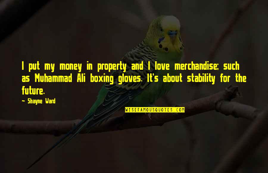 Muhammad S.a.w Quotes By Shayne Ward: I put my money in property and I