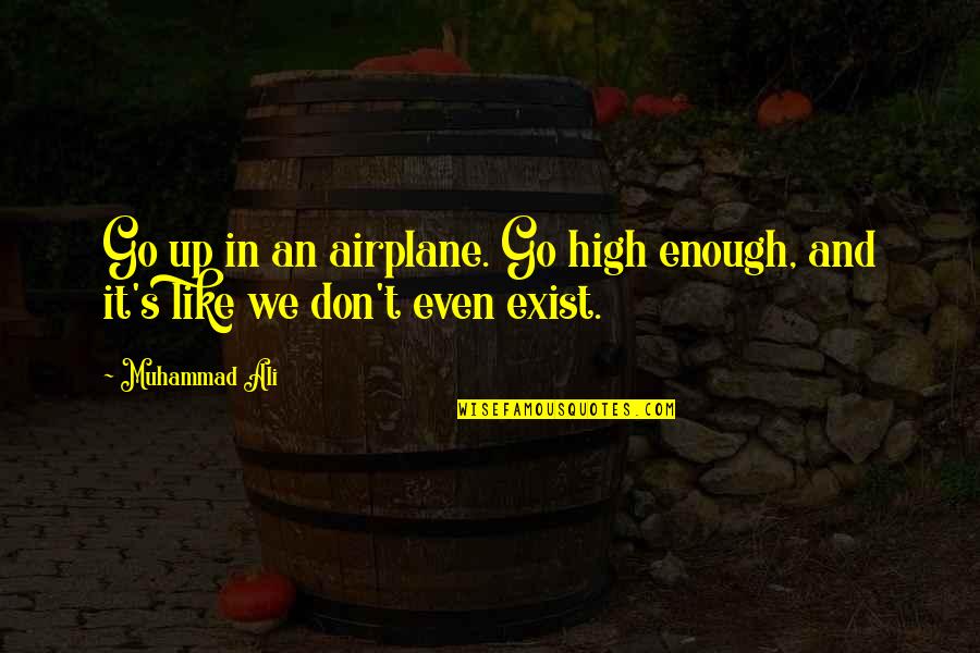 Muhammad's Quotes By Muhammad Ali: Go up in an airplane. Go high enough,