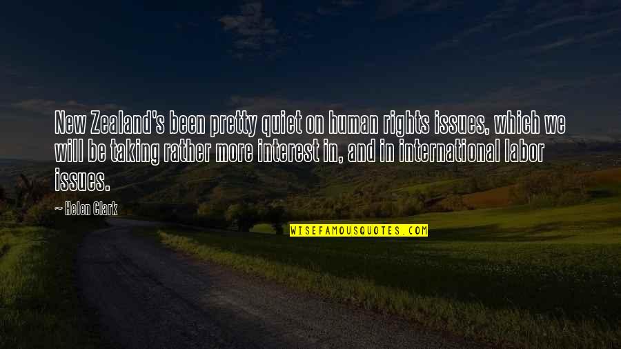 Mukama Botanica Quotes By Helen Clark: New Zealand's been pretty quiet on human rights Mukama Botanica Quotes By Helen Clark: New Zealand's been pretty quiet on human rights