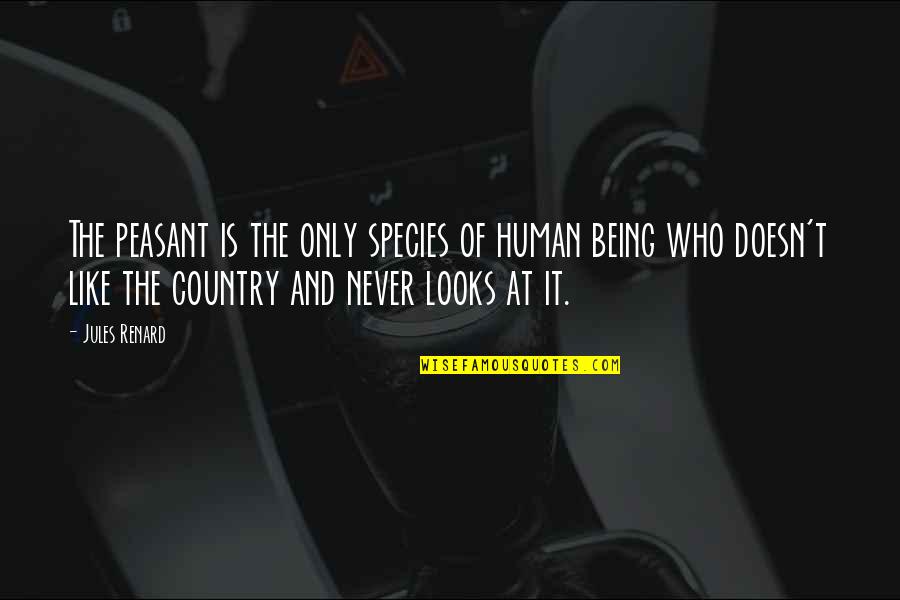 Mukaneza Quotes By Jules Renard: The peasant is the only species of human Mukaneza Quotes By Jules Renard: The peasant is the only species of human