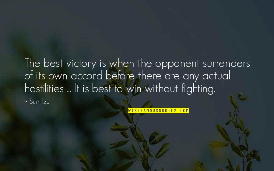 Mulgrew Kate Quotes By Sun Tzu: The best victory is when the opponent surrenders