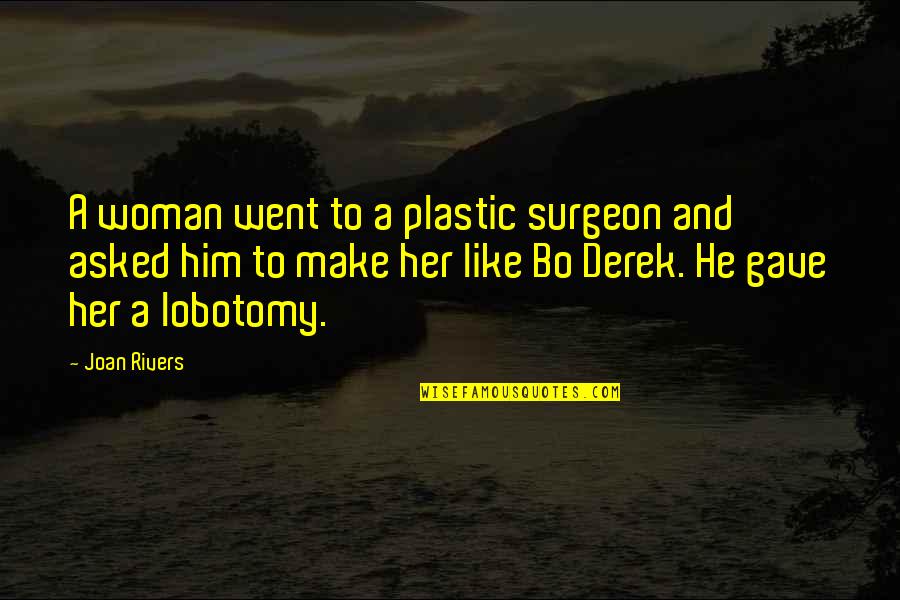 Multan City Quotes By Joan Rivers: A woman went to a plastic surgeon and Multan City Quotes By Joan Rivers: A woman went to a plastic surgeon and