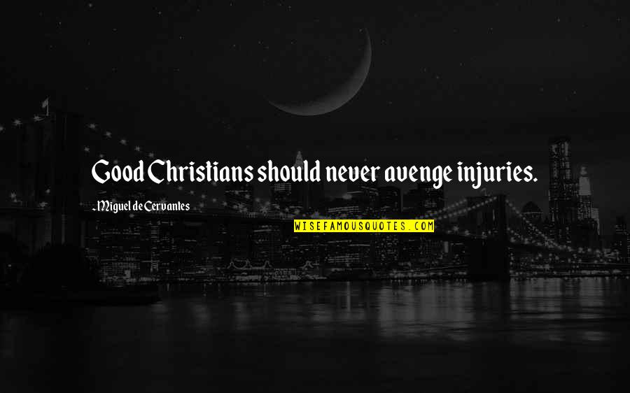 Multicoloured Rugs Quotes By Miguel De Cervantes: Good Christians should never avenge injuries. Multicoloured Rugs Quotes By Miguel De Cervantes: Good Christians should never avenge injuries.