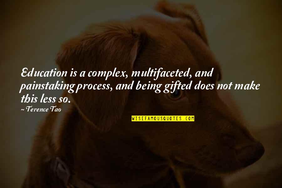 Multifaceted Quotes By Terence Tao: Education is a complex, multifaceted, and painstaking process,
