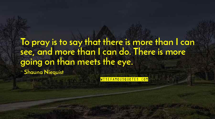 Multimile Specialty Quotes By Shauna Niequist: To pray is to say that there is